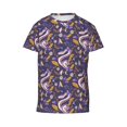 thumbnail image 4 of Wukai Snake And Floral Youth Unisex Short Sleeve T-Shirt for Boys, Girls, Teens, and Kids-Large, 4 of 7