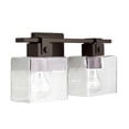 thumbnail image 5 of 2 Light Urban/Industrial Bath Vanity Approved For Damp Locations In Urban/Industrial Style 15.5 High By 8 Wide Capital Lighting 139124Or-498, 5 of 6