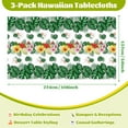 thumbnail image 6 of Tropical Hawaiian Tableclothes Luau Party Decor Plastic Disposable Palm Leaves Table Covers for Summer Beach Cocktail Aloha Safari Jungle Party Supplies 54" x 108" 3PCS Design 5, 6 of 8