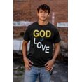 thumbnail image 5 of Religious Christian God is Love Men's Graphic T Shirt Tees Brisco Brands S, 5 of 6