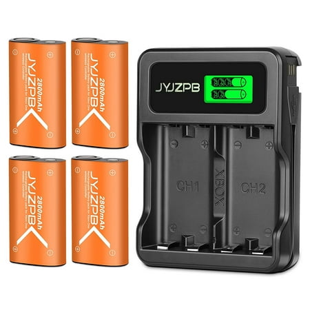 JYJZPB Rechargeable Battery Pack for Xbox One/Xbox Series X/S, 4x2800mAh Controller Battery Pack, and Dual Battery Charger