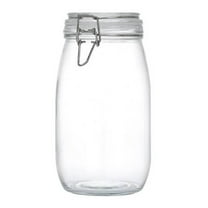 Leakproof Airtight Glass Storage Jars - Wide Mouth Canisters with Clamp Lids for Coffee, Sugar, Cereal, Snacks, Pickles & Pantry Organization - Food Preservation Containers