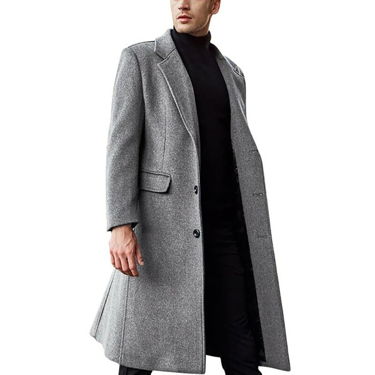 Mens wool overcoat sale sales
