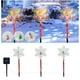 thumbnail image 1 of pstuiky Luces solares navideñas con forma de estrella|árbol de Navidad y copo de nieve. Múltiples modos de iluminación. Luces solares de suelo para decoración navideña exterior, 1 of 7