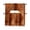 Burnt Orange, variant on Beige Swag Valance for Windows, Retro Oil Painting Modern Abstract Art Aesthetics Curtains Valance for Kitchen Living Room Bedroom Bathroom, Light Filtering Swag Valances Drape 56''x36''