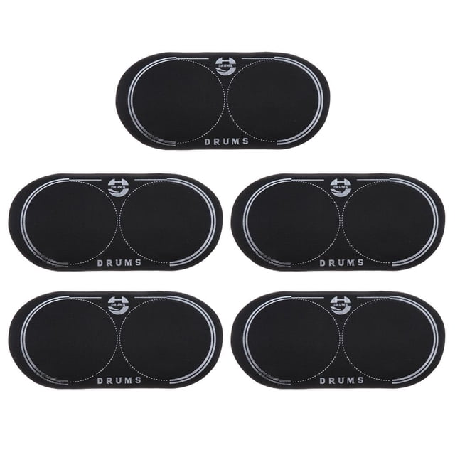 5x 1 Pieza de Bajo Doble para Herramientos Protege Bombo para de Música Conjunto de Recolección Yuyangstore Parche de bombo doble