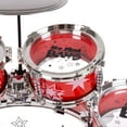 thumbnail image 5 of Hey Play 10-Piece Full Toy Drum Set for Kids, Red, 5 of 8