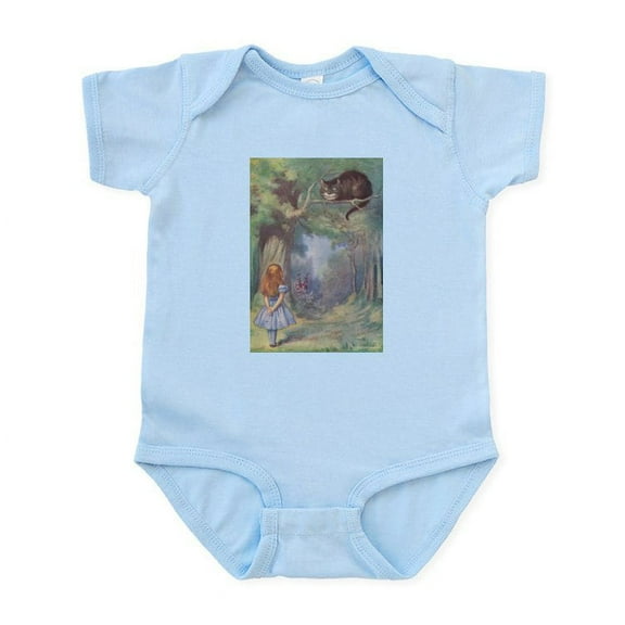 CafePress - Alice & Cheshire Cat Infant Bodysuit - Baby Light Bodysuit