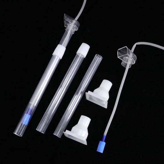 ETEREAUTY 2-Pack Clear Aquarium Bottom Filter Plates with Pump Connection Fittings for Fish Filtration
