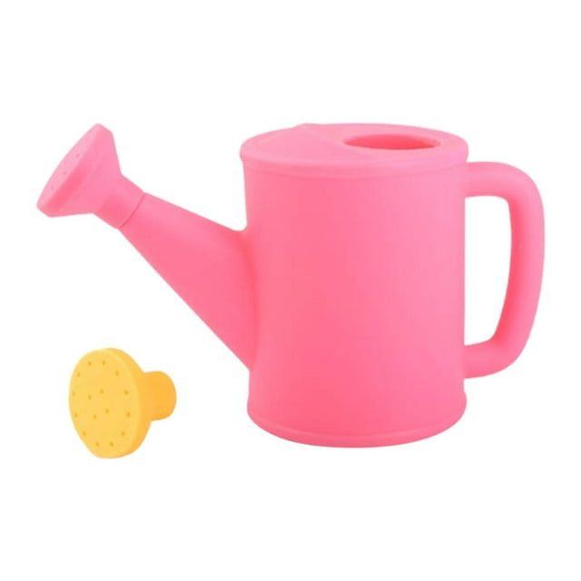 Regadera pequeña de 700 ml con cabezal rociador, regadera portátil para el hogar Rosa