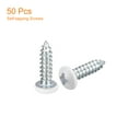 thumbnail image 3 of Uxcell ST4x16mm White Screws Self Tapping Screws, 50 Pack Pan Head Phillips Wood Screws for Woodworking, 3 of 5