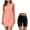 Rose Gold+Black, variant on oelaio Women's Workout Tennis Dress with Shorts Criss Cross Back Sleeveless Golf Athletic Mini Dresses Spaghetti Straps Sundress Black Black M