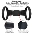thumbnail image 2 of Posture Corrector For Women Men Back Brace Pain Relief Shoulder Support Adjustable Back Straightener （Black）, 2 of 6