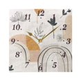 thumbnail image 5 of Art Abstract Floral Wall Clock Square Clock Decoration Creative Clock Dual Use Black Pointer 7.78in, 5 of 10