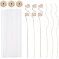 thumbnail image 1 of uxcell 39Pcs Reed Diffuser Sticks Set, Fiber Fragrance Flower Reed Diffuser Replacement Refill Sticks Flower Decor for Home, Hotel, Office (White), 1 of 6
