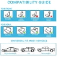 thumbnail image 6 of 2019 for NISSAN MURANO Seat Cover, Black Car Seat Covers, Premium Leather Front two seats With a Headrest and Lumbar Support Protect and Upgrade Seats, Airbag-Compatible, 6 of 7
