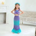thumbnail image 4 of Disfraz De Sirena Ariel Para Niña Vestido De Lujo Para Niños Fiesta De Halloween De Carnaval, 4 of 4