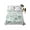 Green, variant on Gray Botanical King Size Flat Sheet, Wrinkleproof & Fadeproof Cooling Flat Bed Sheet Only, Watercolor Spring Floral Summer Breathable Soft Bedding Top Sheets 105 x 98 Inches