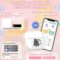 thumbnail image 3 of Mini Portable Printer: Bluetooth Wireless Pocket Inkless Thermal Printer Sticker Maker with 5 Roll, 3 of 5