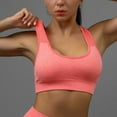 thumbnail image 2 of IWRICH Sports Bras for Women Athletic High Support Plus Size Sports Bra Workout Running Tops Red S, 2 of 8