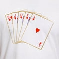 thumbnail image 3 of CafePress - Ace Hearts Flush T Shirt - Fitted T-Shirt, Vintage Fit Soft Cotton Tee, 3 of 4