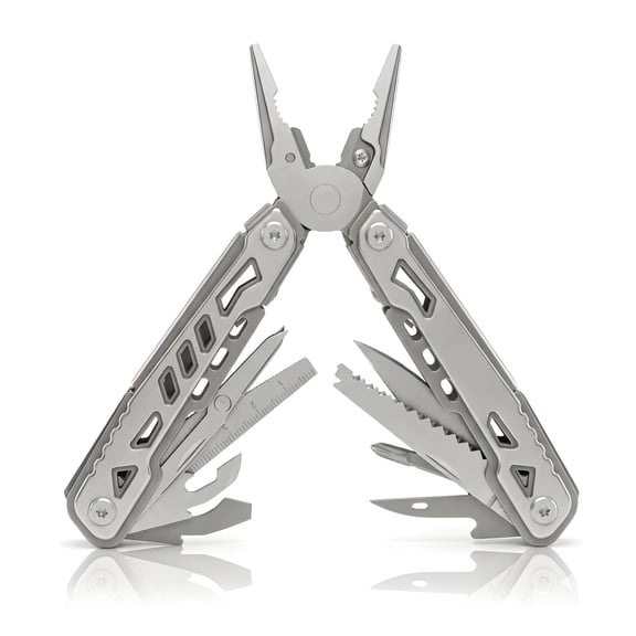 14-in-1 Multitool with Knife -Stainless Steel Multi-Functional EDC Tool  for Men,Ideal Gear with Tools for Camping Hiking,Survival, EDC- Best Gifts for Dad Husband Boyfriend