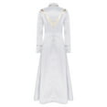 thumbnail image 4 of iiniim Womens Church Robe Gown Priest Long Sleeves Maxi Dress Halloween Costumes White L, 4 of 7