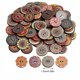 thumbnail image 4 of Wosthever 100 Uds patrón al azar botón de flor pintura forma redonda Retrol botones surtidos Kit flor DIY agujeros botón de costura Tela de costura y artesanía No.01, 4 of 6