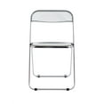 thumbnail image 5 of Transparent Acrylic Folding Chair, Acrylic Chair with Steel Chrome Frame, Modern Clear Chair for Living Room, Dining Room, Bedroom, Game Room (1Pc - Gray), 5 of 6
