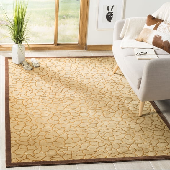 Safavieh Tibetan Jorie Geometric Area Rug, Gold, 5' x 7'6"