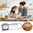 thumbnail image 2 of Wmool Big Hole Cold Shrimp Colander,Big Shrimp Colander,Chinois Strainer, Big Holes Cooking Strainer,Big Hole Shrimp Colander Cold, 2 of 8