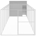thumbnail image 3 of vidaXL Dog House with Run Anthracite 84.3"x260.2"x71.3" Galvanized Steel, 3 of 8