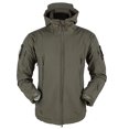 thumbnail image 2 of Men's Hooded Tactical Jacket Waterproof Softshell Winter Jacket Coat, 2 of 4