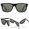 thumbnail image 4 of Square Sunglasses Mens Polarized: Square Sunglasses UV400 Protection - Classic Sunglass Retro Frame, 4 of 6
