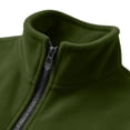thumbnail image 5 of Oazcsf Mens Zip Up Sweatshirt Polar Fleece Stand Collar Long Sleeve Sweater Winter Warm Loose Fit Pullover, 5 of 6
