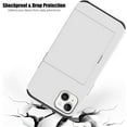 thumbnail image 5 of for iPhone 12 Pro Case with Card Holder Slot, [Heavy Duty  Grade Protection] [Dual Layer Shockproof] [Hidden Wallet] for Men & Women White, 5 of 6