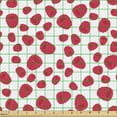 thumbnail image 2 of Ambesonne Fruits Fabric by the Yard Upholstery, Summer Ripe Raspberries Eat, 10 Yards, Dark Pink White, 2 of 5