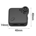 thumbnail image 5 of Mini cámara WiFi negra Cámara Full HD 1080P Cámara de seguridad inalámbrica con transmisión en vivo para el hogar con grabación de audio y video, aplicación para teléfono celular, visión nocturna, cámara de detección de movimiento JM, 5 of 5