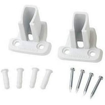 ClosetMaid 1741 SuperSLide Wire Shelf End Bracket, White