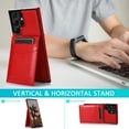 thumbnail image 4 of Dteck Case for Samsung Galaxy S23 Ultra, Shockproof Wallet Case with Card Holder Faux Leather Kickstand Card Slots Case Magnetic Clasp Durable Cover for Galaxy S23 Ultra 6.8-inch, Red, 4 of 7