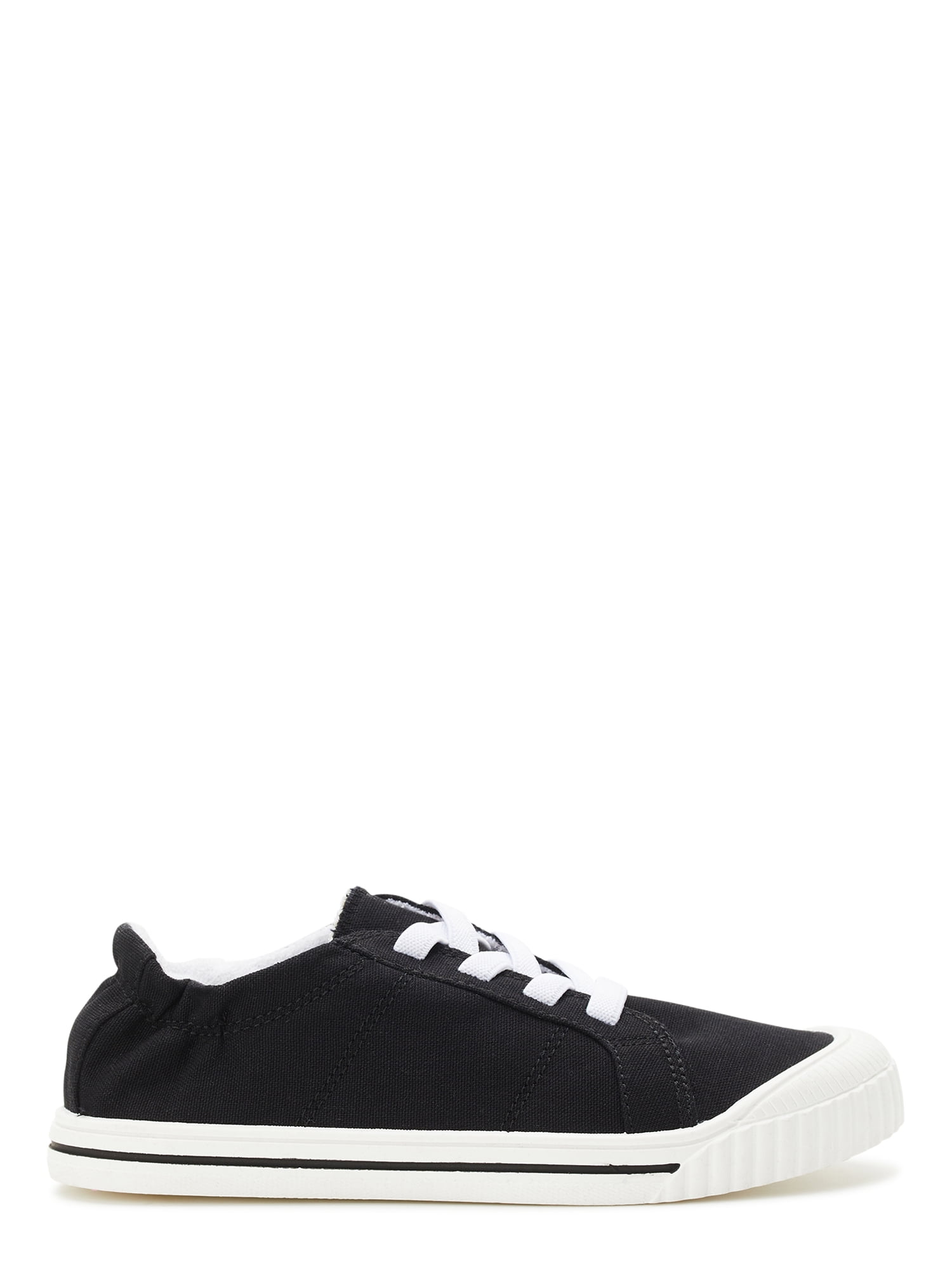 Wonder Nation Little Girl & Big Girl Canvas Bump Toe Sneakers