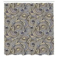 thumbnail image 2 of Ambesonne East Shower Curtain, Modern Autumn Festival Print, 69"Wx75"L, Lavender Blue, 2 of 4