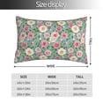 thumbnail image 2 of Naloa Rose Flowers Pillow Covers, Throw Pillow Case Cushion Covers,Cushion for Bedroom,Couch,Home-20"x30", 2 of 6