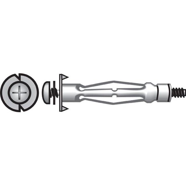 Ancrages Muraux Creux 0.19 Po avec Vis