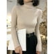 thumbnail image 4 of Suéter de cuello alto para mujer, Tops coreanos delgados, Jersey de punto, Hiver Truien, otoño e invierno, 2024, 4 of 5
