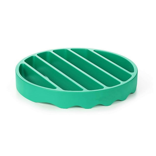 Bearachild Rejilla para asar, soporte para asar, accesorios redondos rojos para el hogar, utensilios de cocina antiadherentes lavables, utensilio de cocina Cocina y Comedor Verde Bearachild HA083929-01
