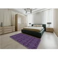 thumbnail image 5 of Ahgly Company Machine Washable Indoor Rectangle Transitional Deep Purple Area Rugs, 2' x 3', 5 of 7