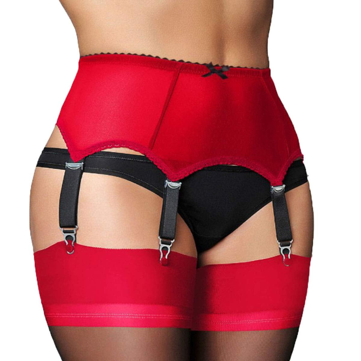 Women Sexy Garter Belt High Waist Elastic Nylon Suspender 6