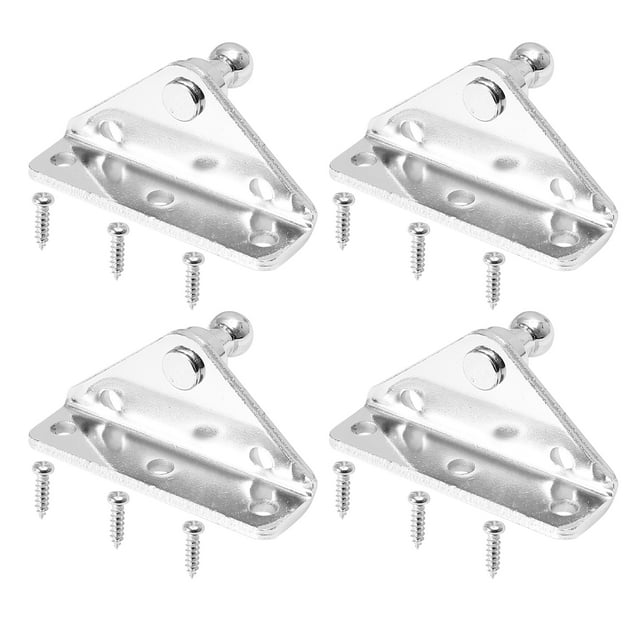 Unique Bargains 4 Set 10mm Car Ball Studs Mounting Brackets for Gas Struts Shocks