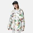 thumbnail image 5 of Balery Pretty Floral With Leaves Men's Women's UPF 50+ Sun Protection Lightweight Hoodie Performance Long Sleeve Shirt for Fishing Running-Small, 5 of 9